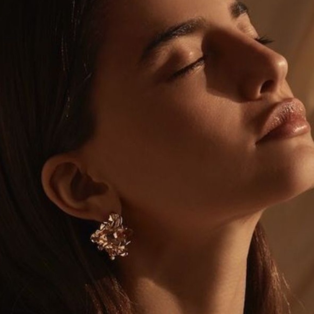 Amber sceats reese earrings Gold plated